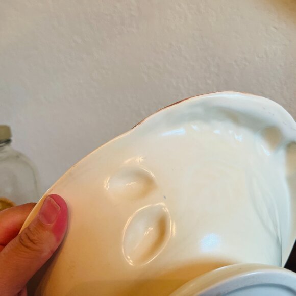 Vintage 1950s CarltonWare Hand Painted Hazelnut Footed Bowl Cottagecore Boho - Picture 5 of 9